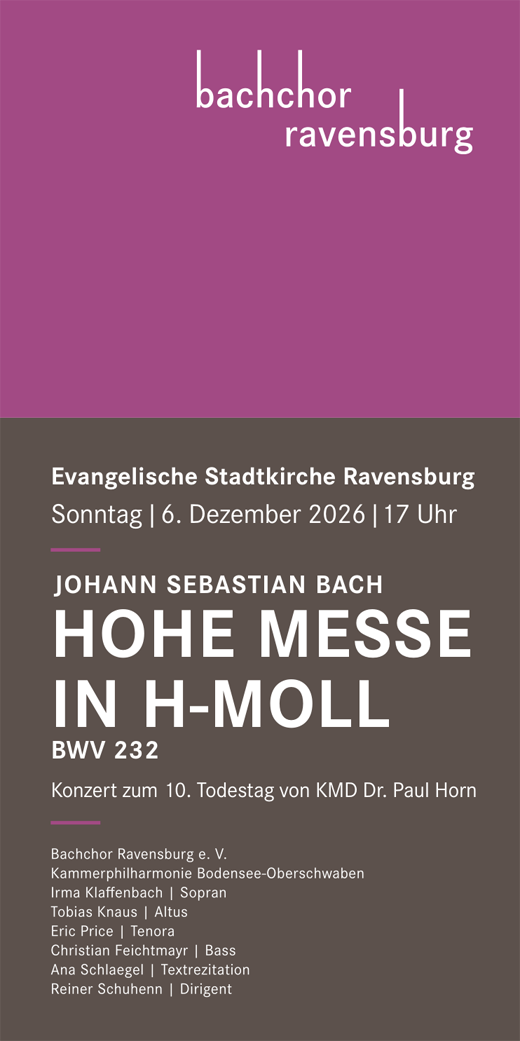 H-Moll-Messe Plakat